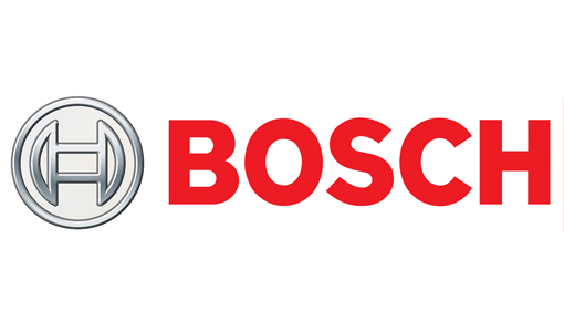 Bosch logo, a red and white emblem symbolizing quality and engineering excellence in the automotive and appliance sectors.