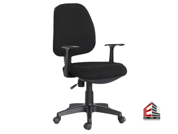 Adjustable ergonomic task chair with wheels