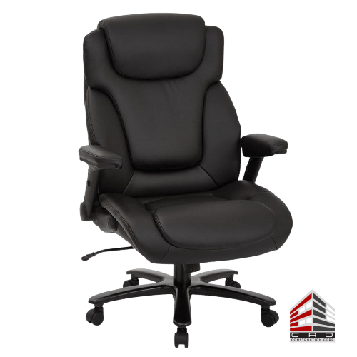 Big and tall ergonomic office chair with extra support