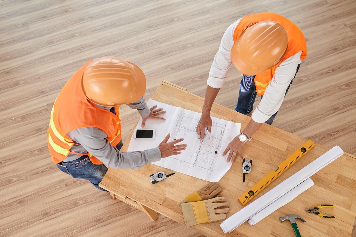 General contractor managing a construction project