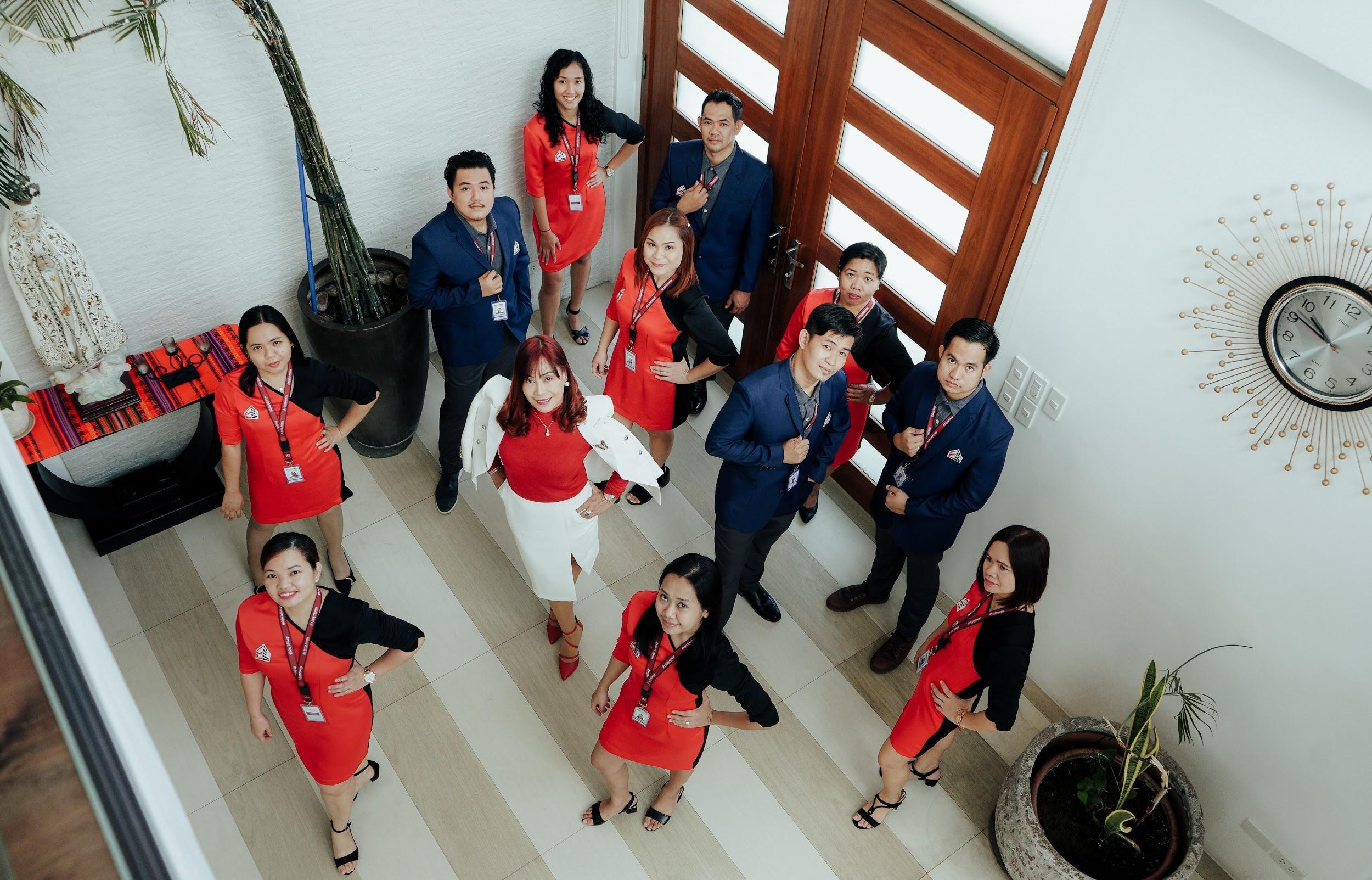 Elcad office construction team group photo.