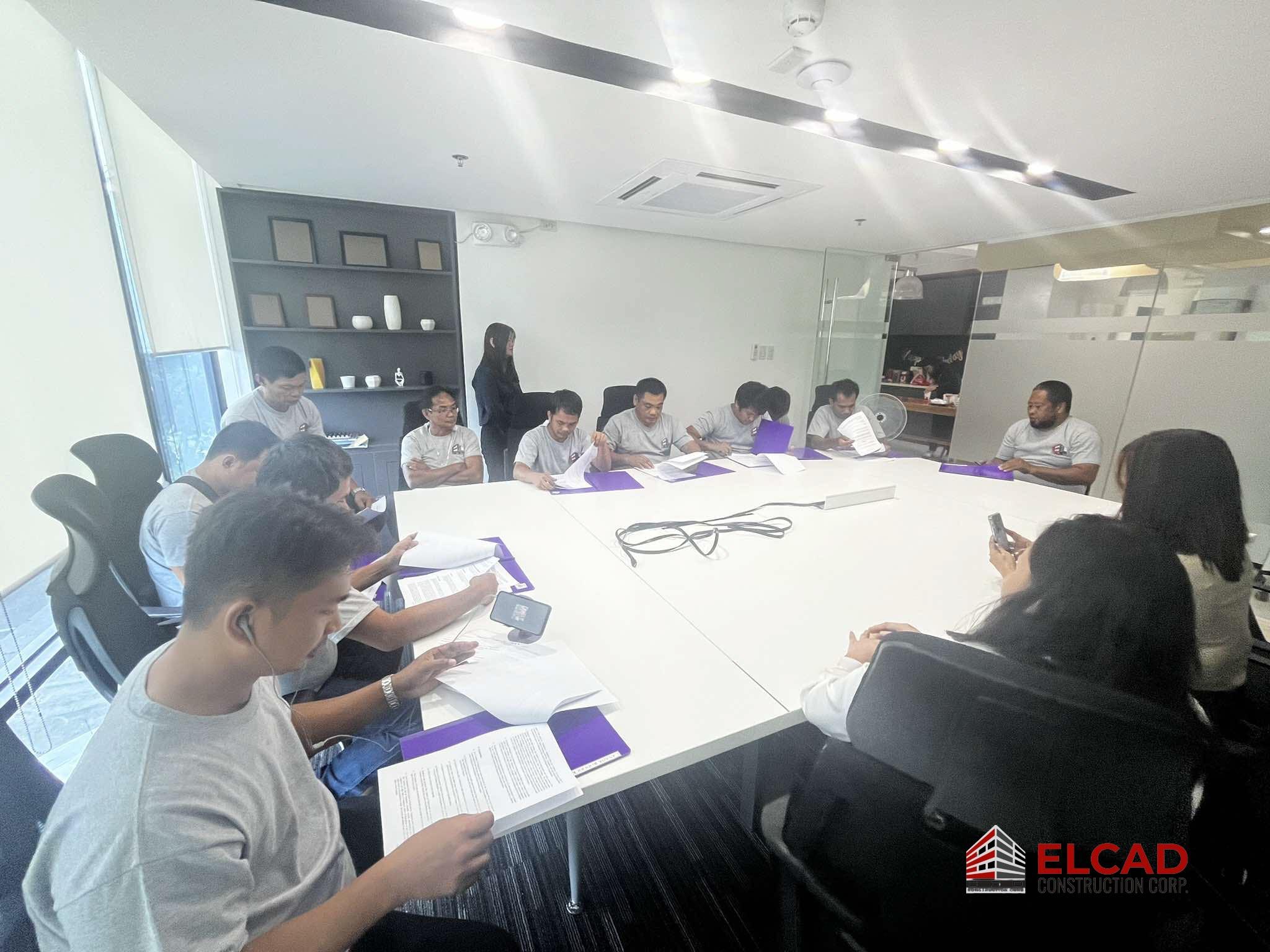 Elcad Construction Regular Meeting