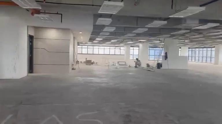 An bare 650sqm space set to be transformed by Elcad Construction into a modern IT workspace featuring innovative design and collaborative areas.