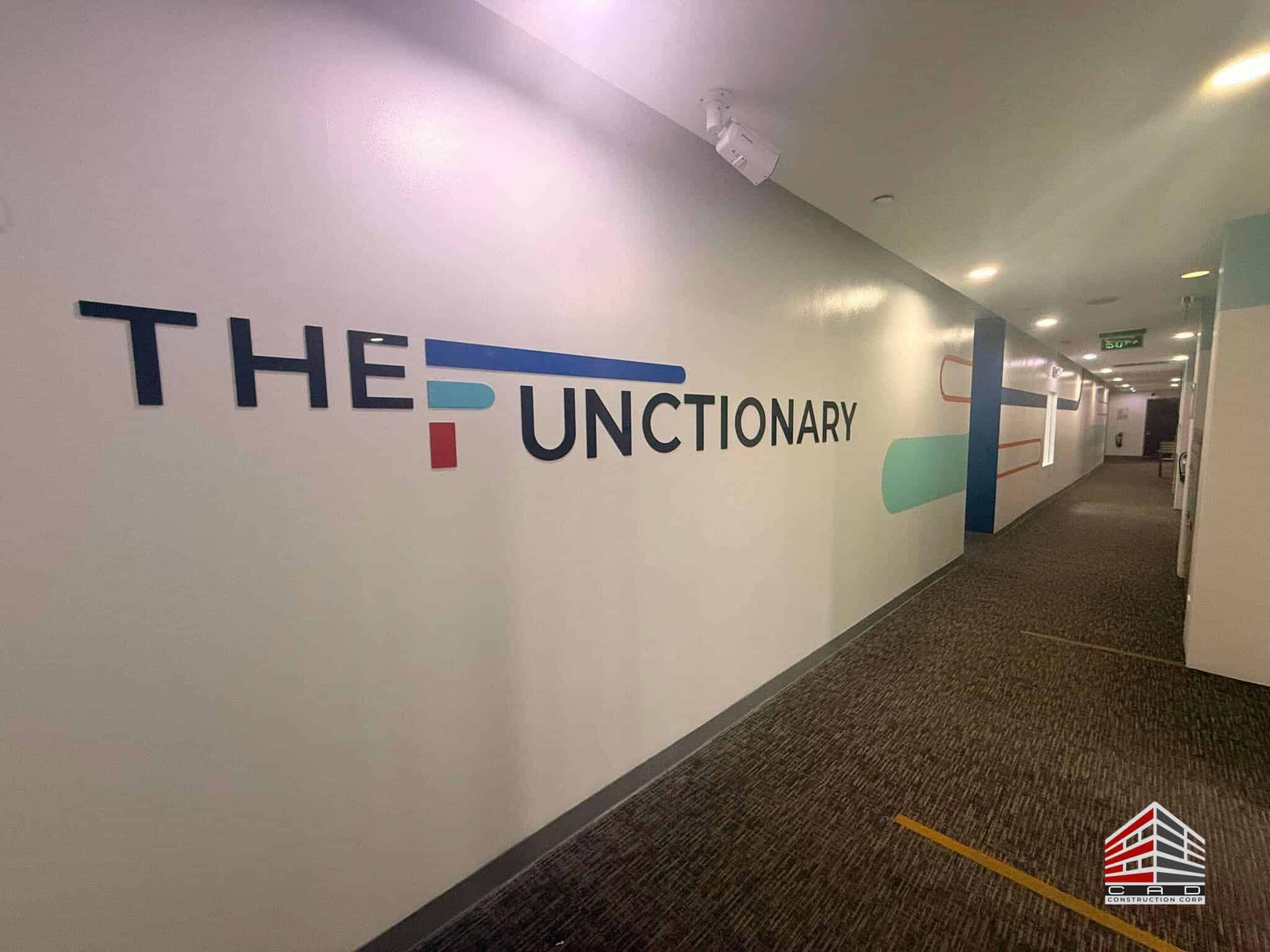 800 sqm BPO office reception fit-out by ELLCAD Premiere Construction